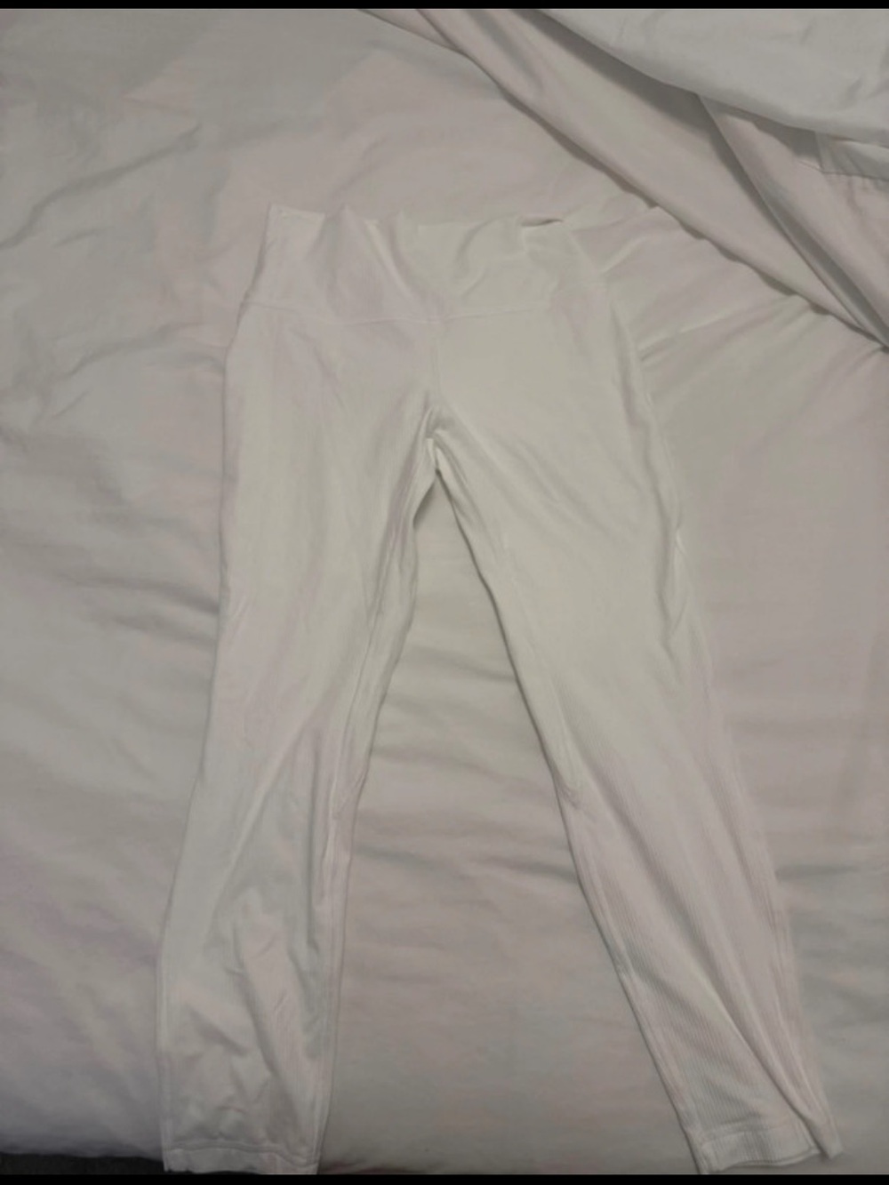 lululemon athletica White Ribbed High-Rise Leggings